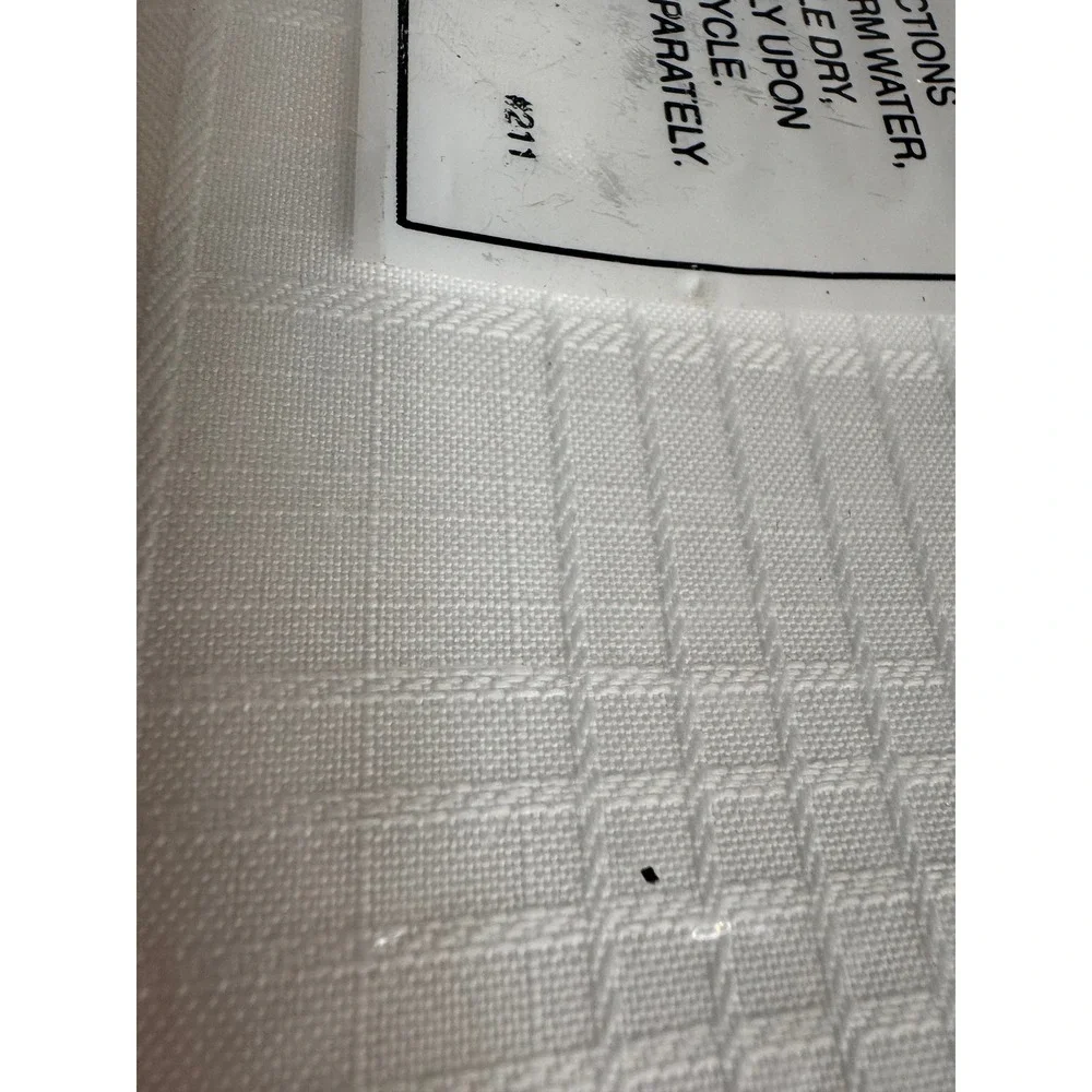 Vintage Style White Dinner Napkins Set of 12‎ New Old Stock 17x17 Table Linens